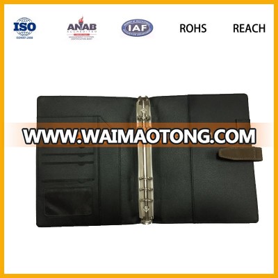 Business Leather Ring Binder Files Folder Documents portfolios